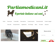 Tablet Screenshot of parliamodicani.it